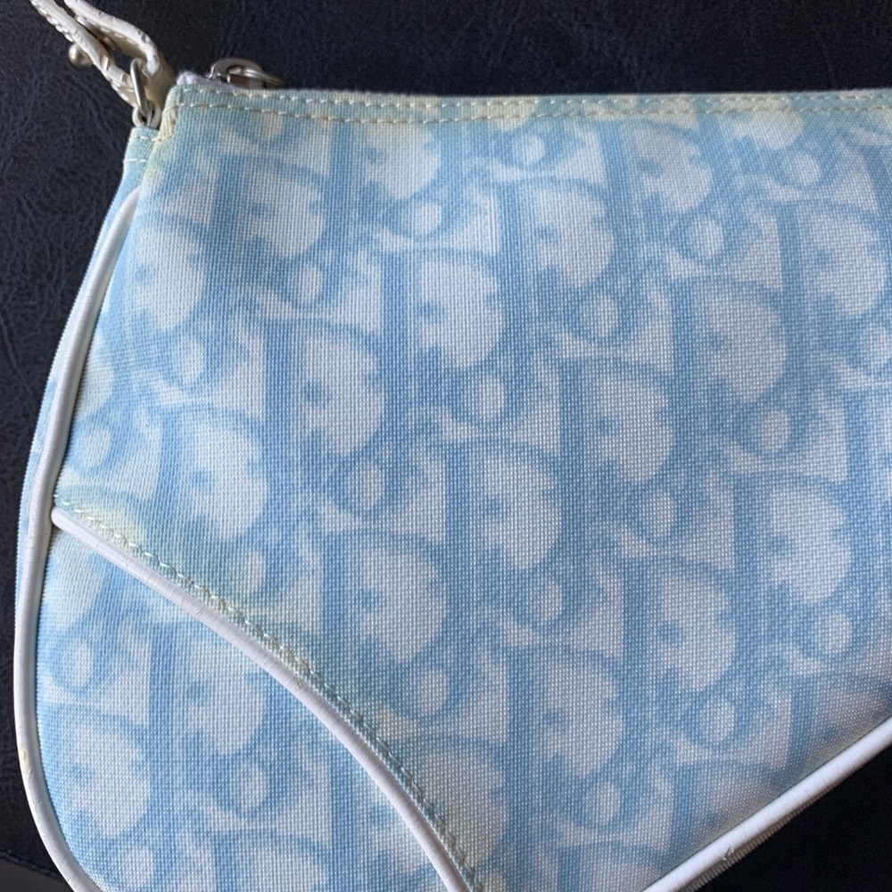 *RARE* Authentic Vintage Dior Canvas Trotter Monogram Saddle Bag - Picture 2 of 14